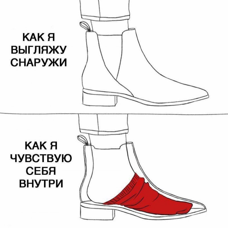 Как выглядит моя обувь снаружи и внутри
