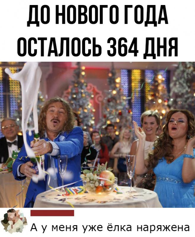 До нового года осталось 364 дня, а у меня уже ёлка наряжена