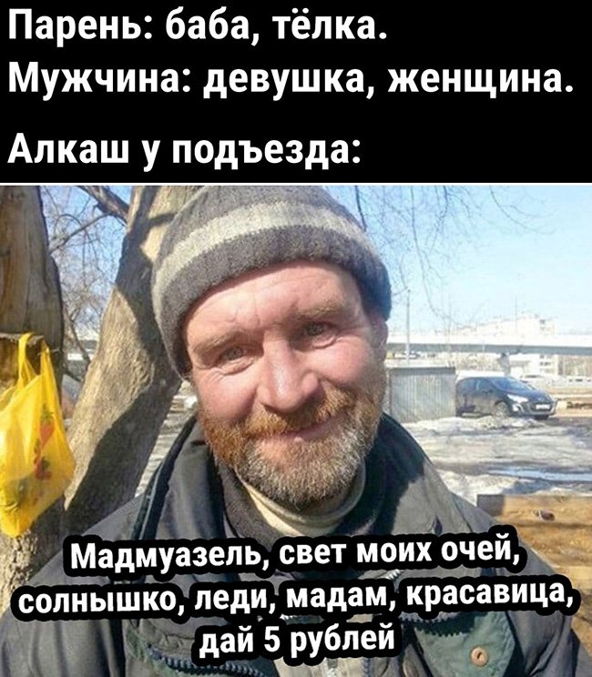 Как называют девушек парни, мужчины и алкаши