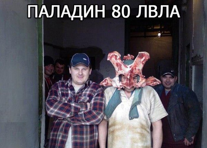 Оден кость на голову, и стал паладином 80 лвла