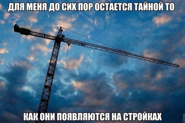 Как башенные краны появляются на стройках