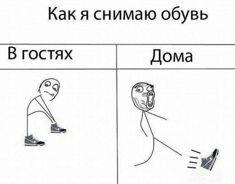 Как я снимаю обувь в гостях и дома