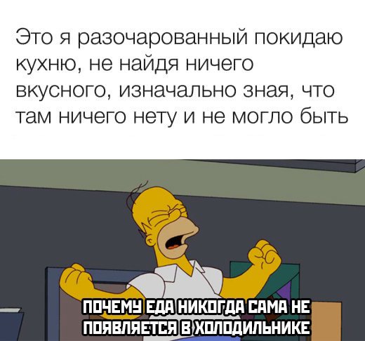 Почему еда не появляется в холодильнике