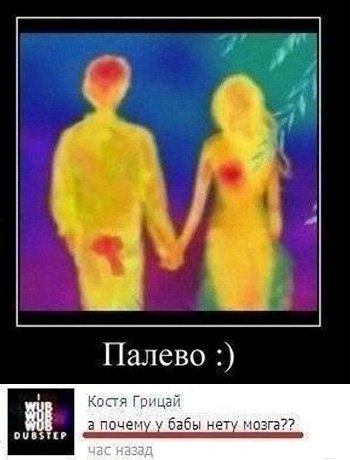 Рентген показал чем любят женщины и мужчины